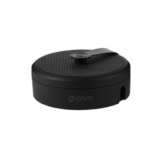 Compact black portable power bank with 9000mAh capacity and dual USB fast charging ports