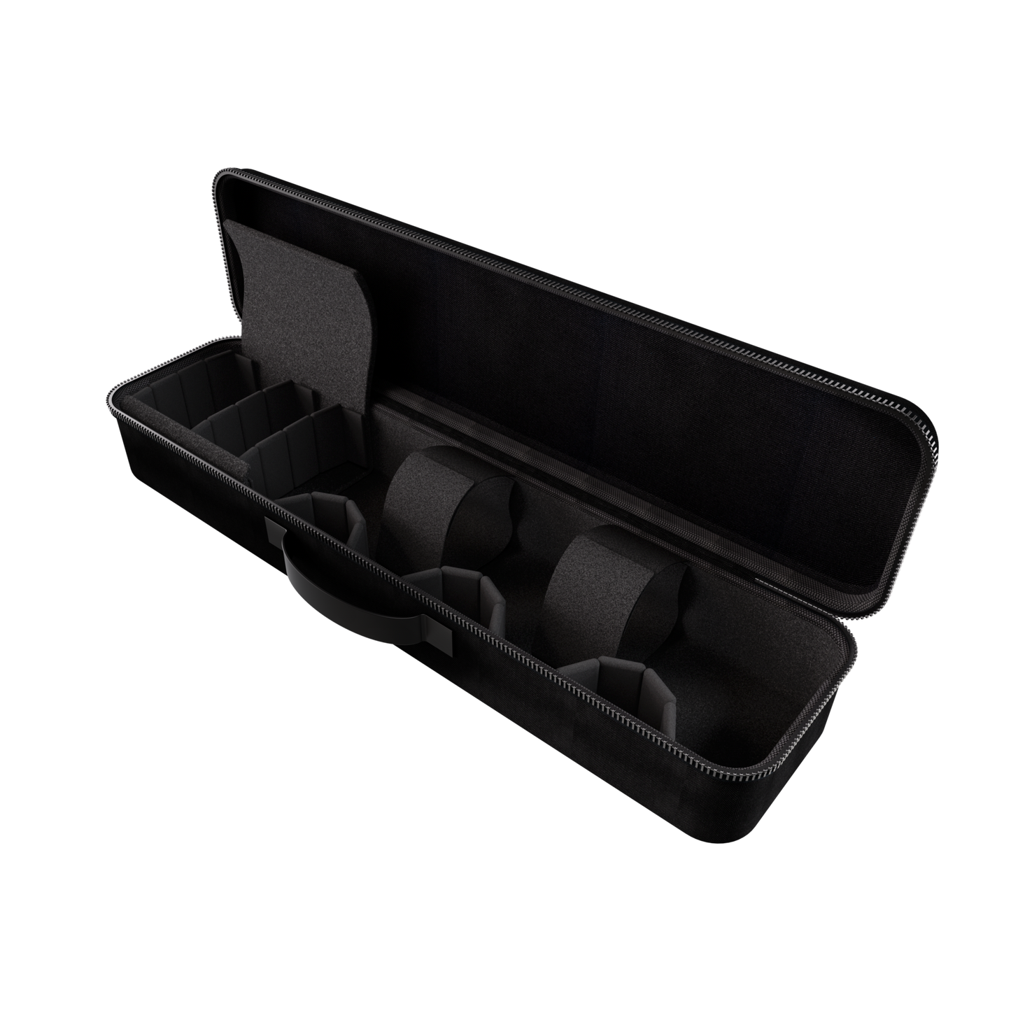 Black Travel Case Classic with hard-shell nylon exterior and padded interior compartments for secure carrying.