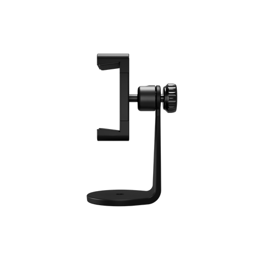 Smart flexible mount with adjustable aluminum design, compatible with most smartphones and tripods.