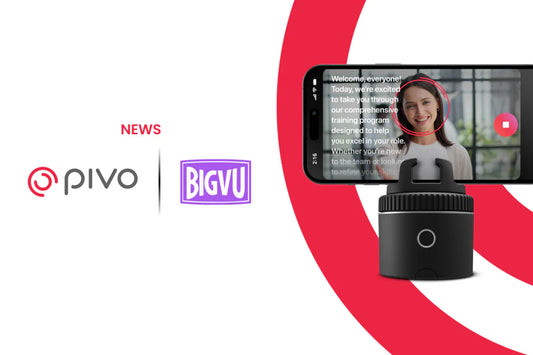 BIGVU Integrates with Pivo: All-in-One Face Tracking Teleprompter and AI Video Editing App